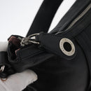 BALLY Shoulder Bag Leather Black Silver Auth bs34934A-16