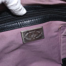 BALLY Shoulder Bag Leather Black Silver Auth bs34934A-17