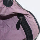 BALLY Shoulder Bag Leather Black Silver Auth bs34934A-21