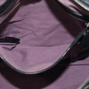 BALLY Shoulder Bag Leather Black Silver Auth bs34934A-22