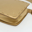 BOTTEGA VENETA Shoulder Bag Leather Gold Auth bs34935-10