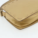 BOTTEGA VENETA Shoulder Bag Leather Gold Auth bs34935-13