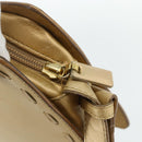 BOTTEGA VENETA Shoulder Bag Leather Gold Auth bs34935-14