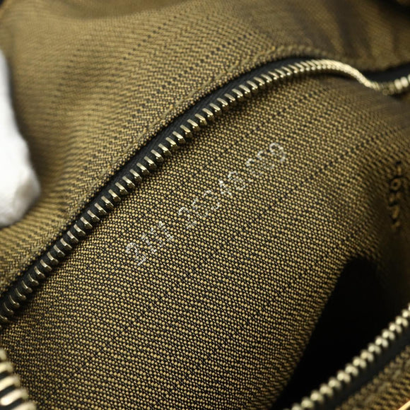 FENDI Zucca Canvas Hand Bag Black Brown Auth bs34936