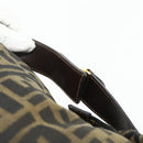 FENDI Zucca Canvas Hand Bag Black Brown Auth bs34936-7