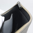 Christian Dior Clutch Bag Leather Gray Silver Auth bs34937-19