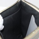 Christian Dior Clutch Bag Leather Gray Silver Auth bs34937-20