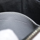Christian Dior Clutch Bag Leather Gray Silver Auth bs34937-12