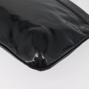 Salvatore Ferragamo Gancini Shoulder Bag Patent leather Black Gold Auth bs34939-16