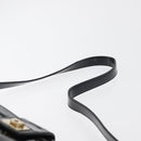 Salvatore Ferragamo Gancini Shoulder Bag Patent leather Black Gold Auth bs34939-8