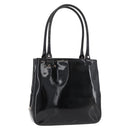 Salvatore Ferragamo Tote Bag Patent leather Black Silver Auth bs34940-1