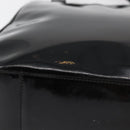 Salvatore Ferragamo Tote Bag Patent leather Black Silver Auth bs34940-6
