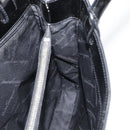 Salvatore Ferragamo Tote Bag Patent leather Black Silver Auth bs34940-21