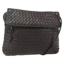 BOTTEGA VENETA INTRECCIATO Shoulder Bag Leather Brown Auth bs34942-1