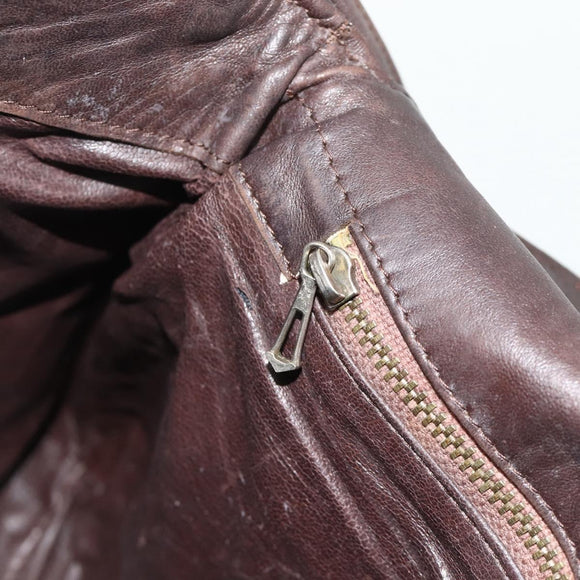 BOTTEGA VENETA INTRECCIATO Shoulder Bag Leather Brown Auth bs34942