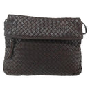 BOTTEGA VENETA INTRECCIATO Shoulder Bag Leather Brown Auth bs34942-13