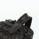 BOTTEGA VENETA INTRECCIATO Clutch Bag Leather Brown Auth bs34943-8