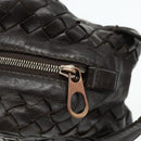 BOTTEGA VENETA INTRECCIATO Clutch Bag Leather Brown Auth bs34943-10