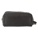BOTTEGA VENETA INTRECCIATO Clutch Bag Leather Brown Auth bs34943-2