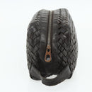 BOTTEGA VENETA INTRECCIATO Clutch Bag Leather Brown Auth bs34943-3