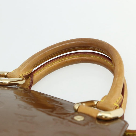 LOUIS VUITTON Monogram Vernis Forsyth Handtas Brons M91113 LV Auth bs34944