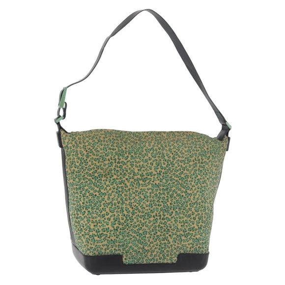 BOTTEGA VENETA Shoulder Bag Nylon Green Auth bs34945
