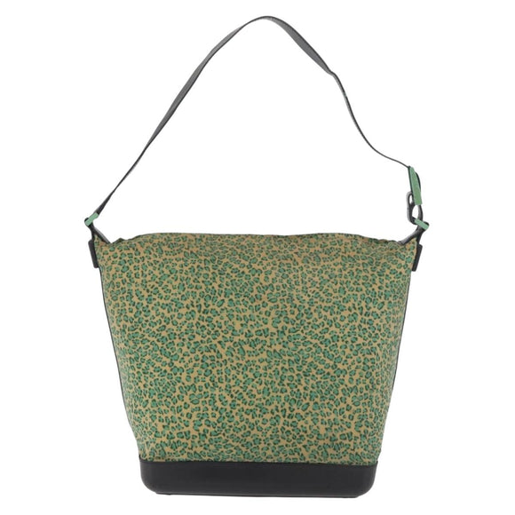 BOTTEGA VENETA Shoulder Bag Nylon Green Auth bs34945