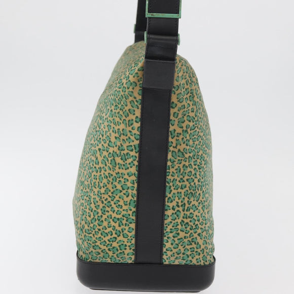 BOTTEGA VENETA Shoulder Bag Nylon Green Auth bs34945