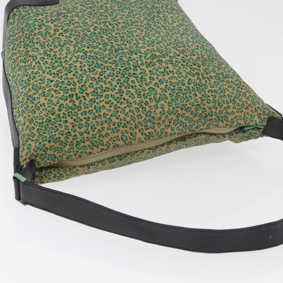 BOTTEGA VENETA Shoulder Bag Nylon Green Auth bs34945