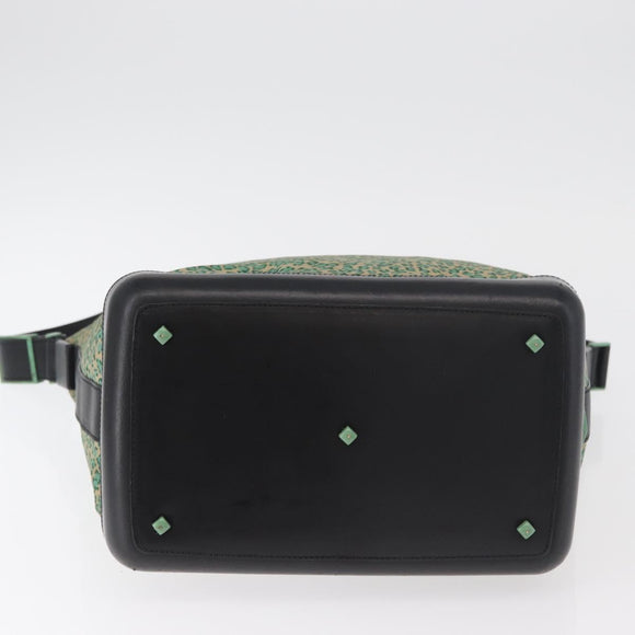 BOTTEGA VENETA Shoulder Bag Nylon Green Auth bs34945