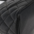 CHANEL Standard Tote Bag Caviar Skin Black Silver CC Auth bs34946-15