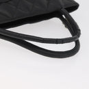 CHANEL Standard Tote Bag Caviar Skin Black Silver CC Auth bs34946-8
