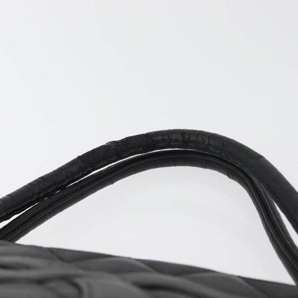 CHANEL Standard Tote Bag Caviar Skin Black Silver CC Auth bs34946