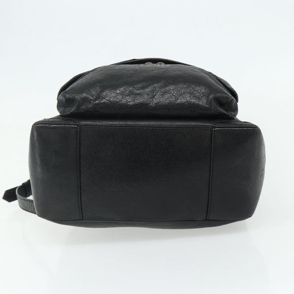 BALENCIAGA Backpack Leather Black Silver 409010 Auth bs34947