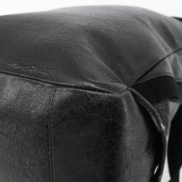 BALENCIAGA Backpack Leather Black Silver 409010 Auth bs34947