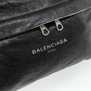 BALENCIAGA Backpack Leather Black Silver 409010 Auth bs34947-16