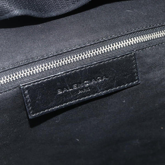 BALENCIAGA Backpack Leather Black Silver 409010 Auth bs34947