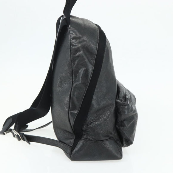 BALENCIAGA Backpack Leather Black Silver 409010 Auth bs34947