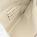 PRADA Business Bag Safiano leather Ivory Silver Auth bs34948A-24