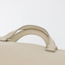 PRADA Business Bag Safiano leather Ivory Silver Auth bs34948A-8
