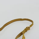 Miu Miu Hand Bag Suede 2way Yellow Gold Auth bs34949-14