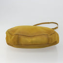 Miu Miu Hand Bag Suede 2way Yellow Gold Auth bs34949-5