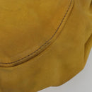 Miu Miu Hand Bag Suede 2way Yellow Gold Auth bs34949-15