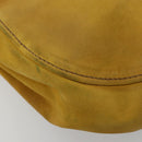 Miu Miu Hand Bag Suede 2way Yellow Gold Auth bs34949-16