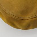 Miu Miu Hand Bag Suede 2way Yellow Gold Auth bs34949-18