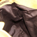 Miu Miu Hand Bag Suede 2way Yellow Gold Auth bs34949-22