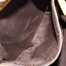 Miu Miu Hand Bag Suede 2way Yellow Gold Auth bs34949-25