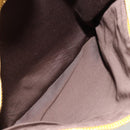 Miu Miu Hand Bag Suede 2way Yellow Gold Auth bs34949-28