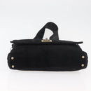 CHANEL Wild Stitch Chain Shoulder Bag Wildleder Schwarz Gold CC Auth bs34950A-6
