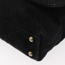 CHANEL Wild Stitch Chain Shoulder Bag Wildleder Schwarz Gold CC Auth bs34950A-16